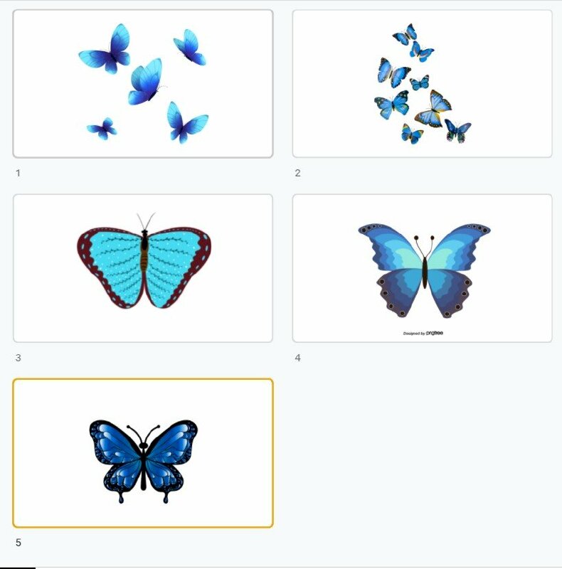 icon bướm xanh - Inkythuatso