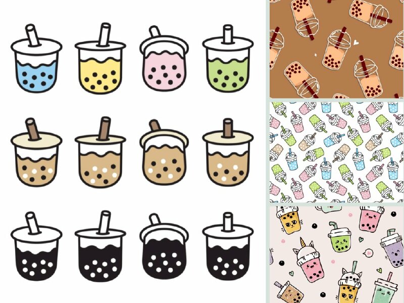 Hình ảnh trà sữa hoạt hình cute nhất | Hoạt hình, Hình ảnh, Trà sữa