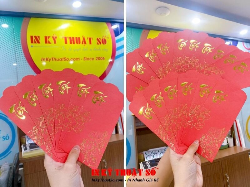 In bao lì xì đỏ truyền thống - INKTS203