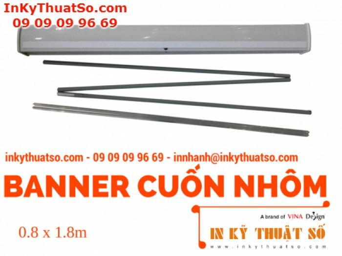 Banner Cuốn Nhôm thường 0.8m x 1.8m - Banner cuốn, Giá cuốn nhôm giá rẻ tại TPHCM