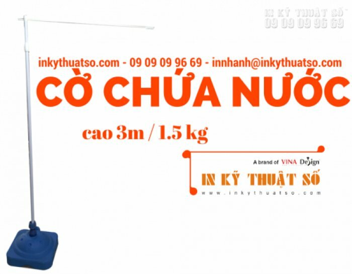 Cờ Chứa nước cao 3m - Giá treo cờ chứa nước 3m