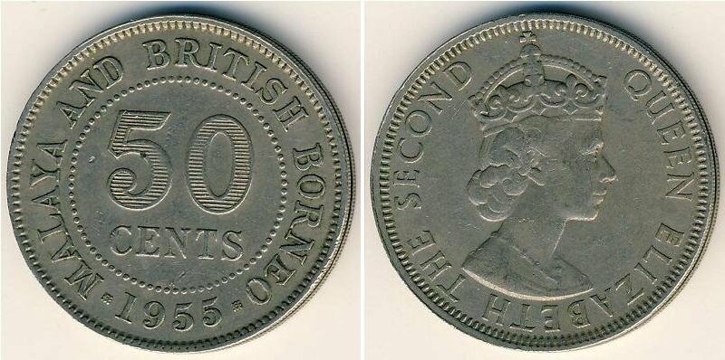 Hình ảnh 50 sen (cent) Malaysia 1948-1963