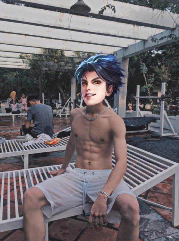 Ảnh body nam đẹp che mặt cute