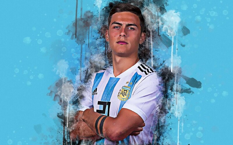 Ảnh Dybala 4K  trong màu áo đội tuyển quốc gia Argentina