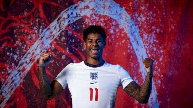 Ảnh Rashford 4K mang số áo 11 của đội tuyển Anh