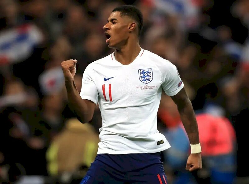 Ảnh Rashford 4K thể hiện quyết tâm đem về chiến thắng cho tuyển Anh
