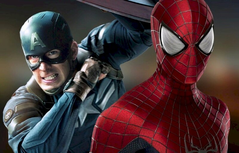 Ảnh người nhện SpiderMan và Captain America