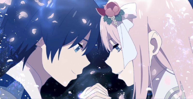 Ảnh Zero Two x Hiro lãng mạn bên nhau