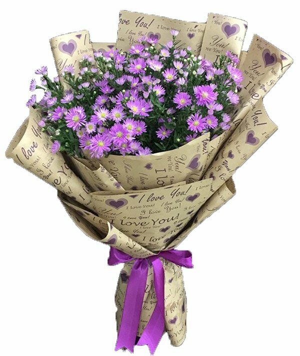 Ảnh bó hoa thạch thảo tím