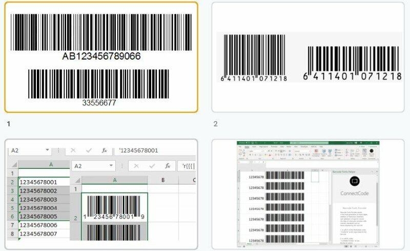 Tổng hợp bộ mẫu font barcode full đẹp miễn phí