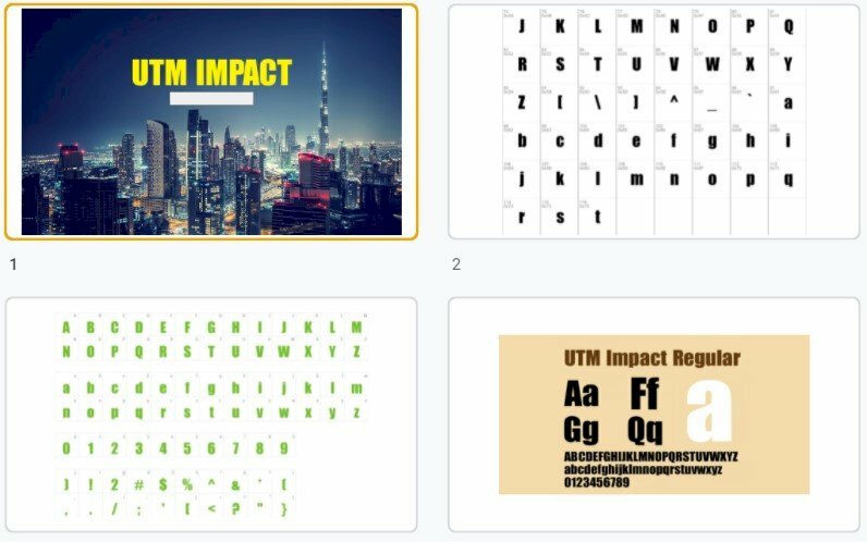 Tải miễn phí mẫu font Impact tiếng Việt đẹp miễn phí