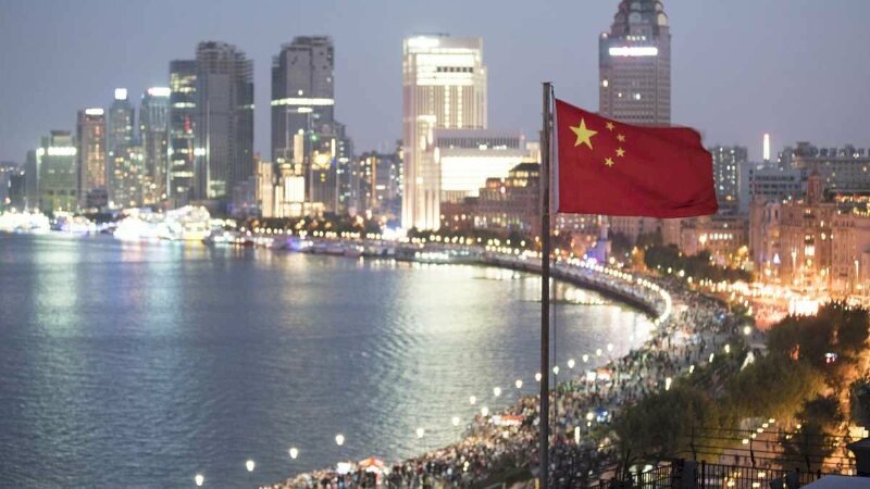 Hình ảnh cột cờ Trung Quốc đẹp dùng làm hình nền nền điện thoại, máy tính