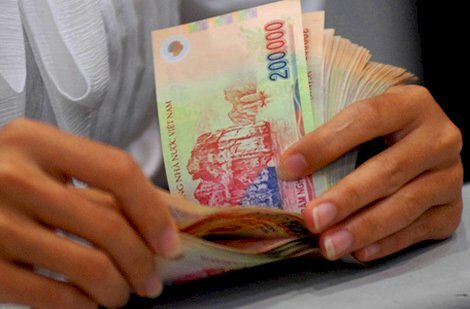 Ảnh xấp tiền 200.000 Việt Nam 