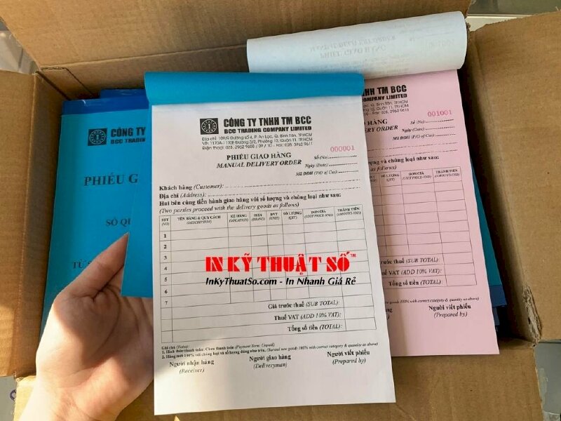 In biên nhận (Receipt) - Phiếu giao hàng (Manual Delivery Order) - Ảnh: 4