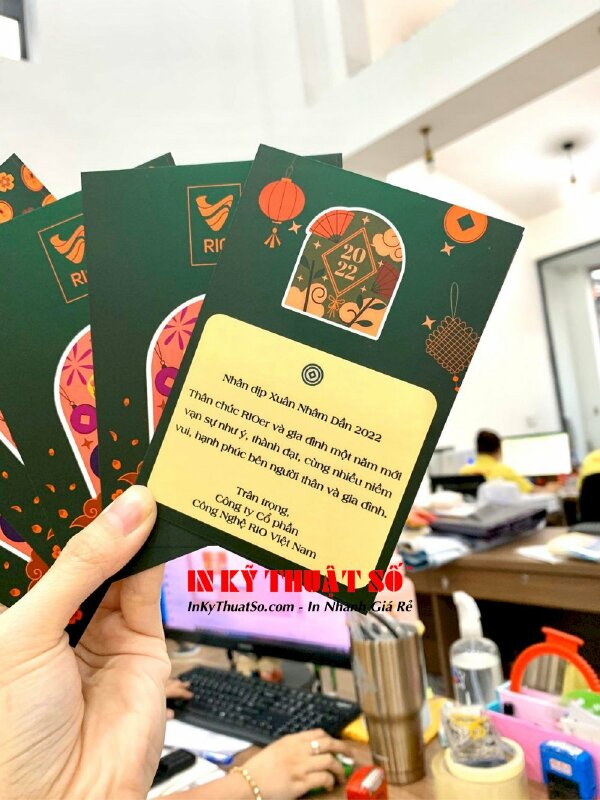 In thiệp chúc mừng năm mới - In Kỹ Thuật Số Since 2006 - Ảnh: 1