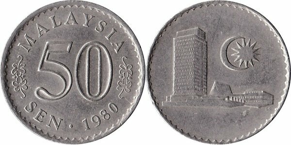 Hình ảnh 50 sen (cent) Malaysia 1967-1988
