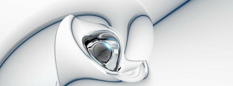 Ảnh bìa facebook 3D trừu tượng màu trắng