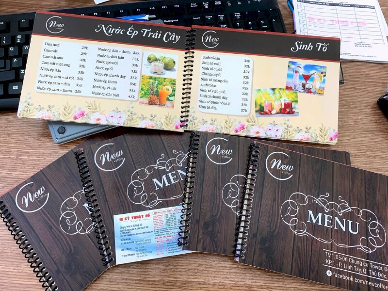 In menu quán cafe ăn vặt - In Kỹ Thuật Số Since 2006 - Ảnh: 3