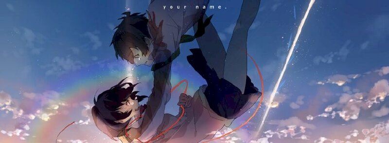Ảnh bìa facebook anime Your Name cute