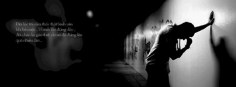 Ảnh bìa facebook buồn chất chứa tâm trạng