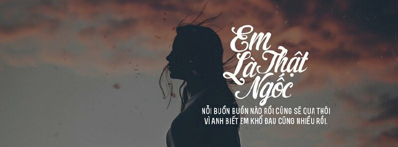 Ảnh bìa facebook tâm trạng thất tình cho nữ