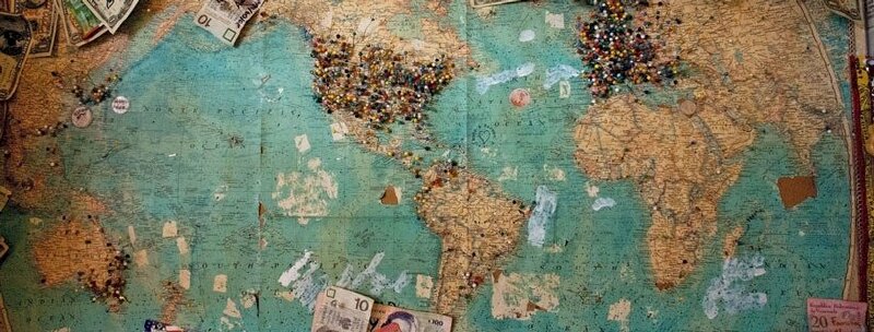 Ảnh bìa Facebook bản đồ thế giới chất lượng cao