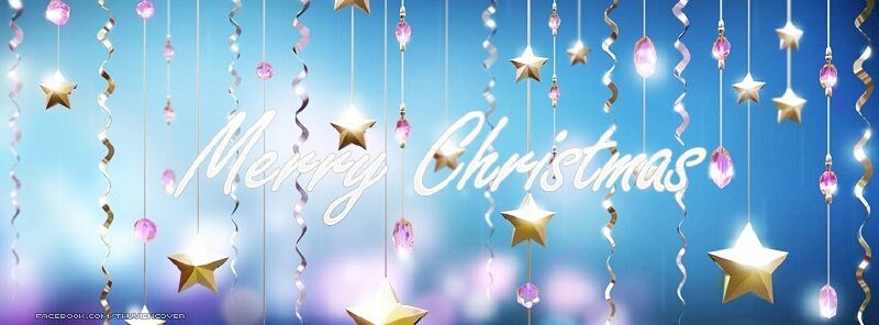 Ảnh bìa ngôi sao Noel lung linh cho Facebook