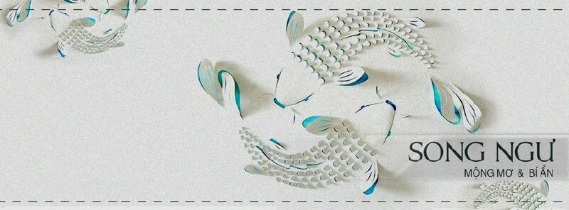 Ảnh bìa song ngư giấy 3D đẹp
