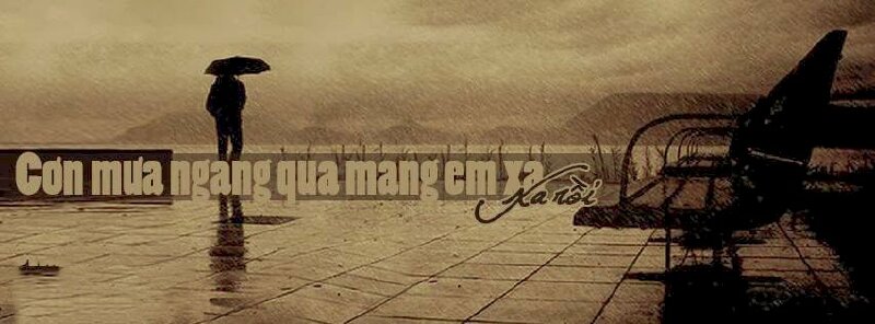 Ảnh bìa tâm trạng buồn tình facebook