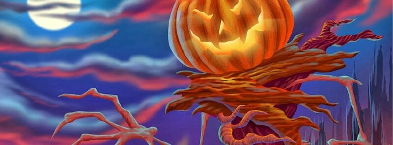 Ảnh bìa facebook halloween người bí ngô