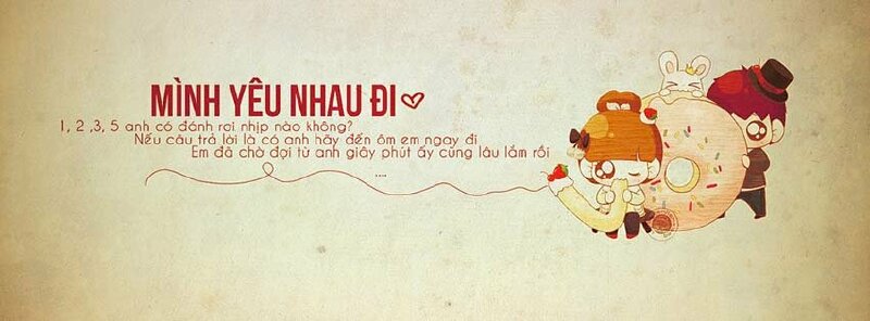 Ảnh bìa facebook tình yêu cute đẹp