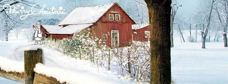 Ảnh bìa tuyết Giáng sinh đẹp cho Facebook