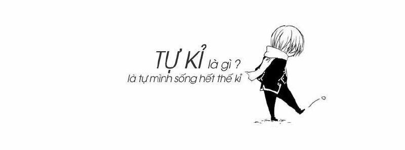 Ảnh bìa facebook trắng tự kỉ cute
