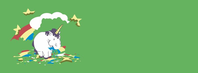 Ảnh Bìa Facebook kì lân nhai cầu vồng đơn giản chất