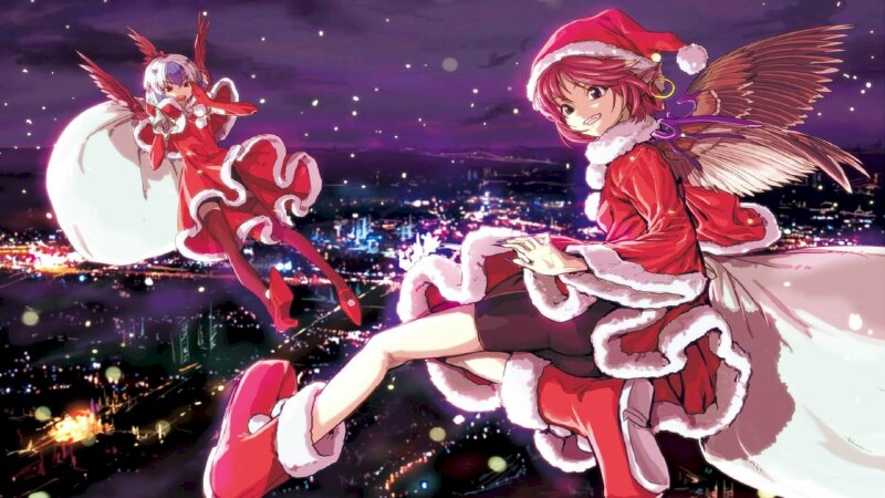 Đón lễ giáng sinh ấm áp với bộ hình nền Noel anime dễ thương cho máy tính