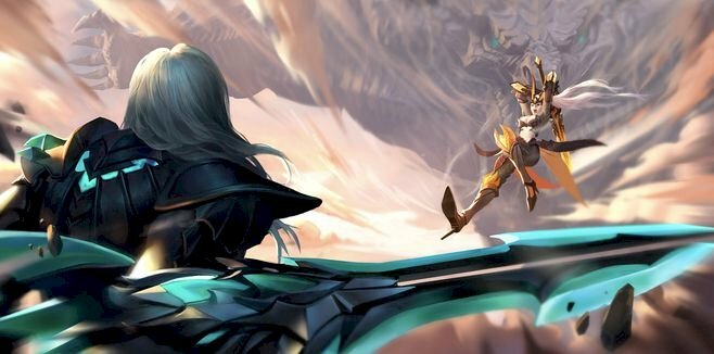 Ảnh bìa facebook đánh nhau trong game liên quân chất