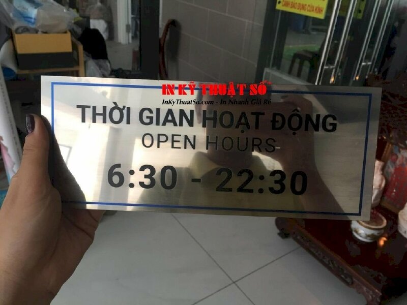 In trên Alu nhôm xước in UV - In Kỹ Thuật Số Since 2006 - Ảnh: 2