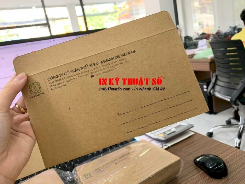 In phong bì A5, bao thư A5, bì thư A5, phong bì thư A5 theo yêu cầu TPHCM