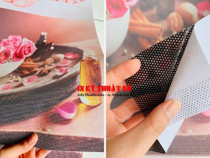 In Decal lưới dán kính giá rẻ - In nhanh lấy liền tại TPHCM - Ảnh: 1