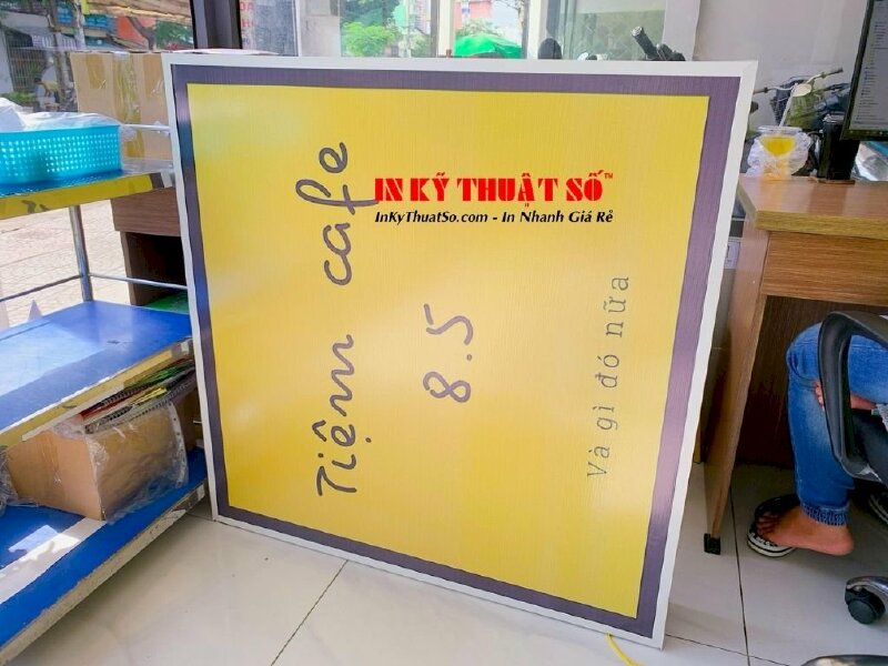 In hiflex hộp đèn làm bảng hiệu ngoài trời cho quán cafe - In Kỹ Thuật Số Since 2006 - Ảnh: 1
