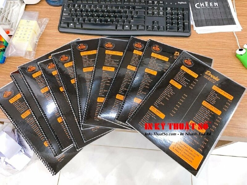 In Menu ép plastic A4, A3 giấy dày, cứng TPHCM - Địa điểm ép plastic làm  thực đơn cầm tay bền đẹp