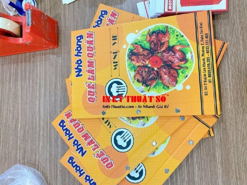 In menu nhà hàng hải sản & chim TPHCM - In Kỹ Thuật Số Since 2006 - Ảnh: 5