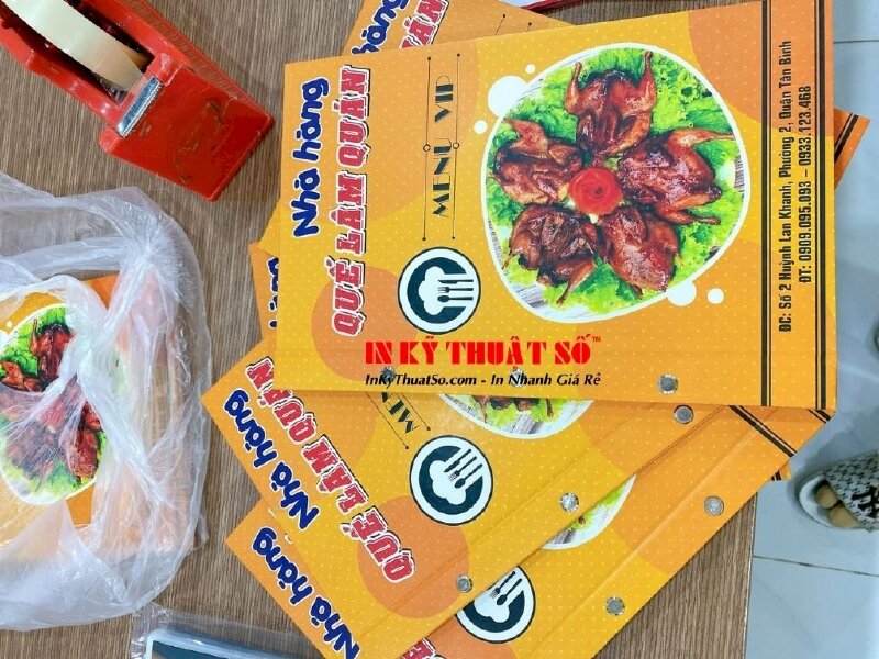 In menu nhà hàng hải sản & chim TPHCM - In Kỹ Thuật Số Since 2006 - Ảnh: 3