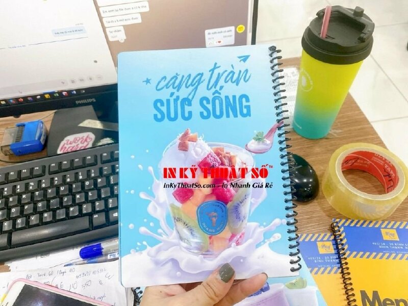 In menu nhựa quán sữa chua trân châu Quảng Ninh - In Kỹ Thuật Số Since 2006 - Ảnh: 3