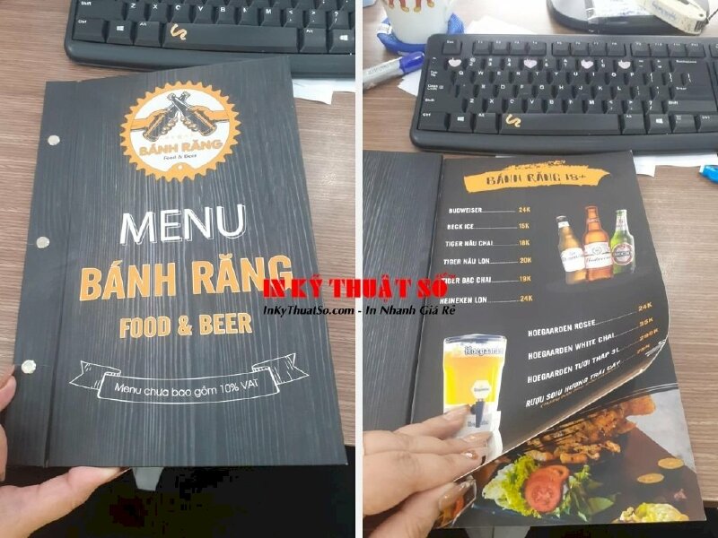 In menu Quán Bánh Răng Food & Beer - In Kỹ Thuật Số Since 2006 - Ảnh: 5