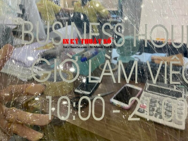 In bảng giờ làm việc mica trong in UV - In Kỹ Thuật Số Since 2006 - Ảnh: 3
