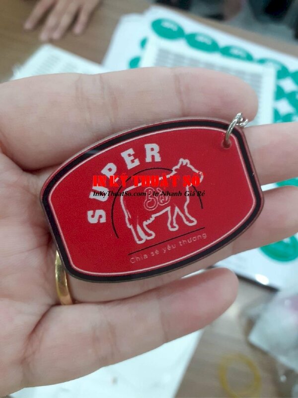 In móc khóa mica Super Bò - In Kỹ Thuật Số Since 2006 - Ảnh: 6