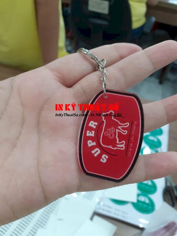 In móc khóa mica Super Bò - In Kỹ Thuật Số Since 2006 - Ảnh: 5