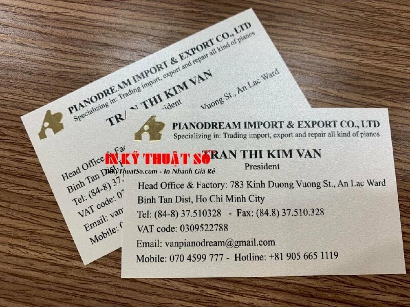 In name card giấy mỹ thuật - In Kỹ Thuật Số Since 2006 - Ảnh: 1