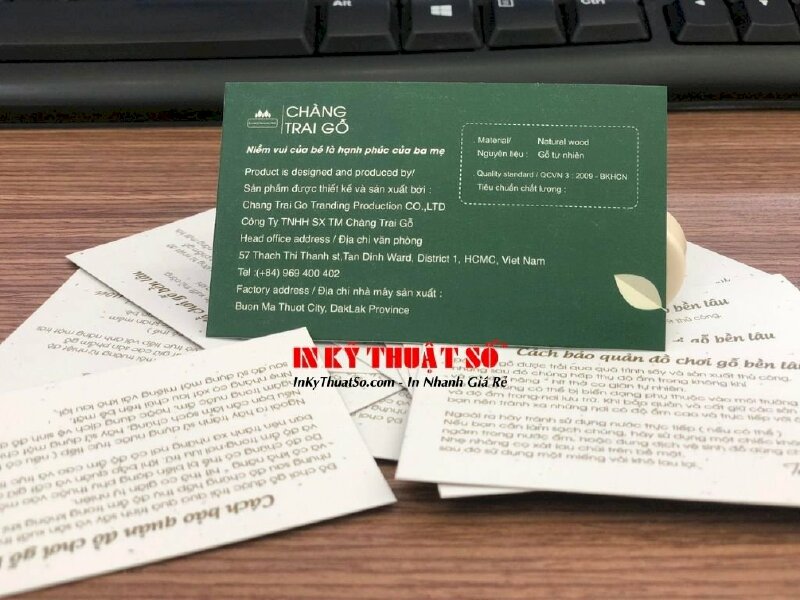 In nhanh danh thiếp cho doanh nghiệp tại quận 1